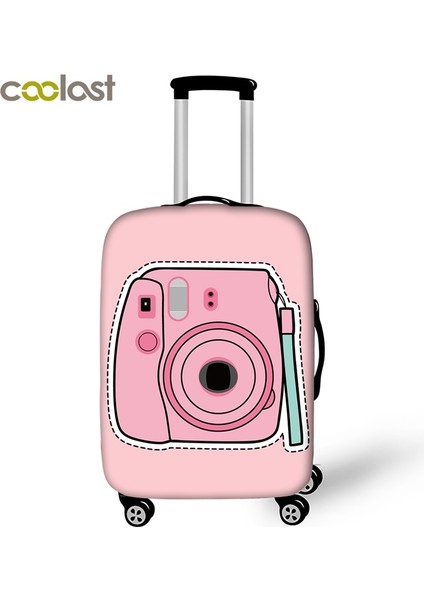 Apxt BPDDW05 Style L Beden Inç Şirin Pembe Kamera Valiz Kılıfı Kadın Seyahat Valizi Koruyucu Kapağı Kızlar Tekerlekli Dayanıklı Koruyucu Kılıf (Yurt Dışından) modelleri