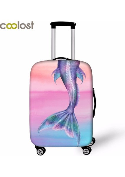 Apxt MRY03 Style L Beden Fantastik Denizkızı Seyahat Valizi Koruyucu Kılıf Kızlar Için Bagajlar Tekerlekli Sevimli Domuz Tavşan Bavul Kapağı Seyahat Aksesuarı (Yurt Dışından) modelleri