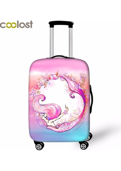 Apxt MRY03 Style L Beden Fantastik Denizkızı Seyahat Valizi Koruyucu Kılıf Kızlar Için Bagajlar Tekerlekli Sevimli Domuz Tavşan Bavul Kapağı Seyahat Aksesuarı (Yurt Dışından) fırsatları