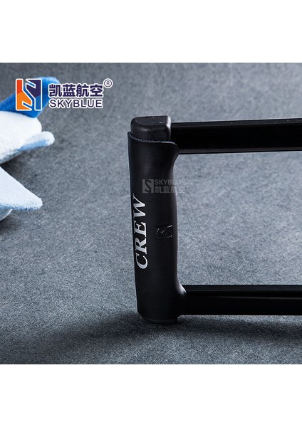 Artık Gecikme Stili Yok Unisex Siyah Hakiki Gerçek Deri Tutma Kılıfı Hava Yolu Hostesi Pilot Koruyucu Kollu Kadın Erkek Mürettebat Bagaj Kılıfı (Yurt Dışından) indirimleri