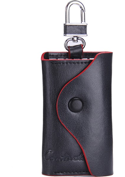 Siyah Stil Erkek Hakiki Deri Anahtar Cüzdanı Moda Evin Koruyucusu Anahtar Tutucuları Erkek Anahtarlık Günlük Anahtar Kılıfı Anahtar Halkaları Için Erkekler (Yurt Dışından)