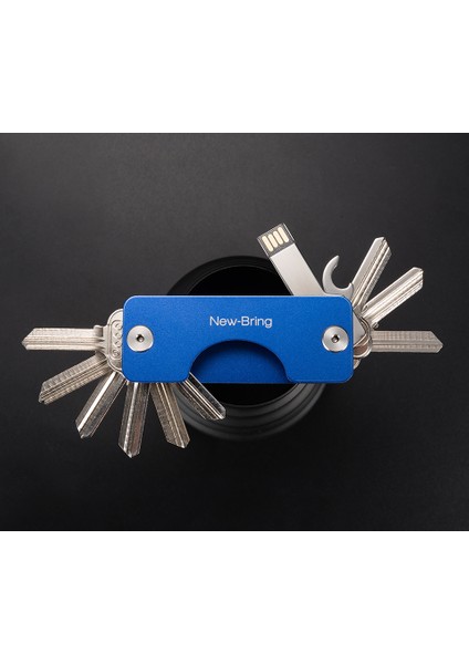 G2 Siyah Yx Stili Anahtar Cüzdanı Alüminyum Metal Edc Erkek Anahtar Tutucu Akıllı Düzenleyici Ev Sahibi Anahtarlık Çanta Cüzdan (Yurt Dışından)