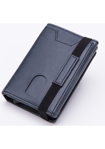 Eyu Siyah X61 Stili Yeni Pu Deri Cüzdan Çok Fonksiyonlu Erkek Kavrama Karbon Fiber Kartlık Rfıd Engelleme Kılıfı Metal Kutu Kadın Çanta (Yurt Dışından) indirimleri
