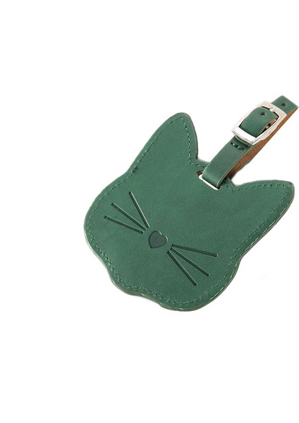 No.2 Tarzı Yeni Moda Kedi Pu Deri Valiz Bagaj Etiketi Çanta Kolye Seyahat Aksesuarları Isim Kimlik Adres Etiketleri (Yurt Dışından)