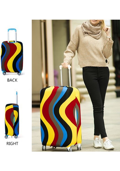No.7 Tarzı S Beden Renkli Seyahat Valizi Korumalı Bavul Kılıfı Tekerlekli Bavul Aksesuarları Seyahat Valizi Toz Kapağı F 26 Inç Çanta (Yurt Dışından) fiyatları