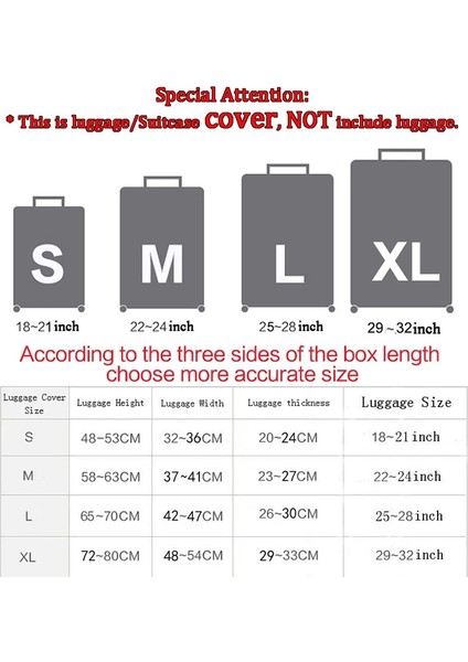 No.5 Tarzı Xl Beden Yeni Seyahat Bavul Aksesuarları Moda Valiz Koruyucu Kapak Elastik Toz Kılıfları 32 Inçe Kadar Seyahat Aksesuarları (Yurt Dışından) modelleri