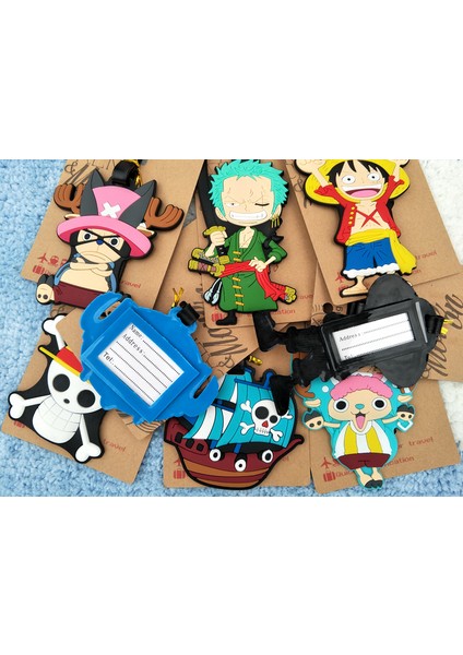 B Tarzı Sıcak Karikatür Baga Etiketleri Bagaj Isim Etiketleri Bir Parça Luffy Seyahat Bavulu Pvc Etiket Tutucu Yaratıcı Hediye Seyahat Aksesuarları (Yurt Dışından) indirimleri
