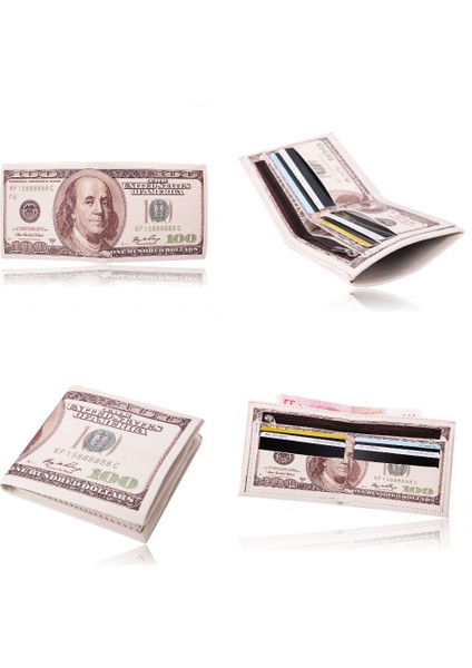 No.3 Tarzı Yeni Yaratıcı Para Basma Desenli Cüzdan Fermuarlı Cüzdan Depolama Paketi Dolar Sterlin Euro Ruble Şekilli Bölme Madeni Para Cüzdanı (Yurt Dışından)