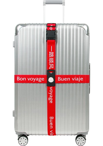 Kırmızı Stil Bavul Bandı Üç Basamaklı Şifre Esneklik Bileklik Seyahat Aksesuarı Bavul Kayışı Çapraz Kemer Ayarlanabilir Bavul Hızlı Çıkarma ile (Yurt Dışından)