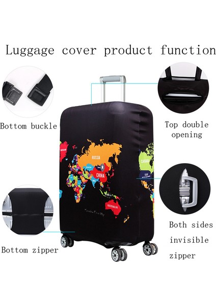 Bir Stil L Beden Xl Boyutu Seyahat Bavul Korumalı Kılıf Seyahat Aksesuarı Valiz Kılıfı Bagaj Kılıfı Elastik Kılıf (Yurt Dışından) fırsatları