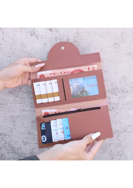 Sarı Stil Kadınlar Için Cüzdan Siyahsarımaembe Kırmızı Kredi Kartı Tutucu Cüzdan Pu Deri Uzun Cüzdan Moda Bayan Kartlık Para Çantası (Yurt Dışından) indirimleri