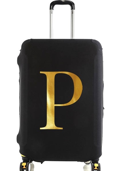 8 Harflip Stili S Beden Bavul Kılıfı Valiz Koruyucu Kapak Mektup Ad Desen Seyahat Aksesuarları Elastik Bagaj Toz Kapağı Bavul Uygula (Yurt Dışından)