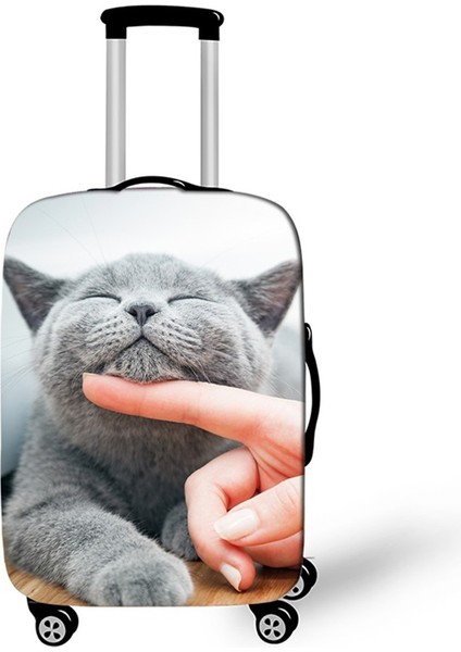 No.10 Tarzı S Beden Yüksek Esneklik Bagaj Koruyucu Kılıf Sevimli Köpek Kedi Hayvan Baskılı Seyahat Aksesuarı Inç Baga Uygun Bagaj Kılıfı (Yurt Dışından) fiyatları