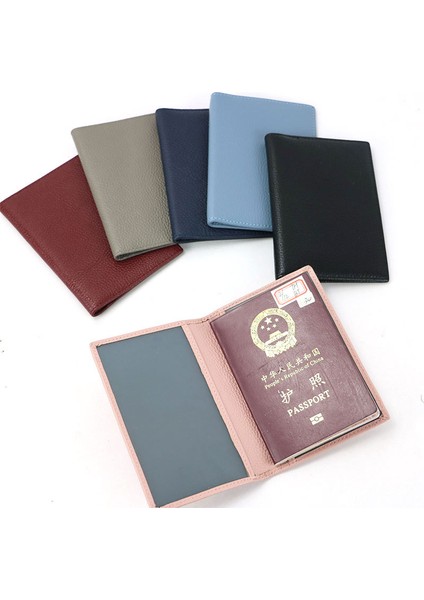 Kahve Tarzı 10X14 cm Moda Kılıf Pasaport Tutucu Gerçek Deri Tane Dokulu Pasaport Kılıfı Taşınabilir Biniş Kılıfı Seyahat Aksesuarları Pasaport Seyahat Çantası (Yurt Dışından) indirimleri