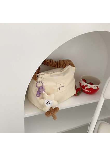 Mavi Stil Sevimli Karşıtlık Renk Çiçek Şekilli Anahtarlık Peluş Tatlı Renk Anahtar Cüzdanı Cep Telefonu Kolye Anahtarlık Tutucu Aksesuar (Yurt Dışından) modelleri