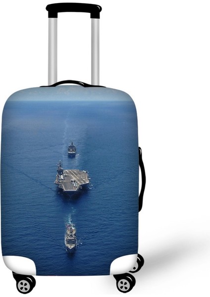 NO.2633 Tarzı M Beden Kruvaz Baskı Seyahat Valizi Koruyucu Kılıf Güvenli Seyahat Aksesuarları Elastik Bagaj Toz Kılıfı 18''-30'' Valizlere Uygundur (Yurt Dışından) fırsatları