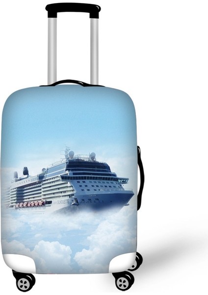 NO.2633 Tarzı M Beden Kruvaz Baskı Seyahat Valizi Koruyucu Kılıf Güvenli Seyahat Aksesuarları Elastik Bagaj Toz Kılıfı 18''-30'' Valizlere Uygundur (Yurt Dışından) indirimleri