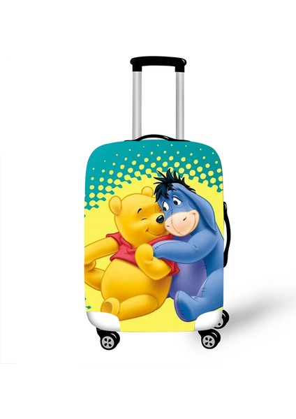 B Tarzı Xl Beden Elastik Valiz Koruyucu Kılıf Kılıfı Seyahat Aksesuarları Pooh Desen T620 (Yurt Dışından)