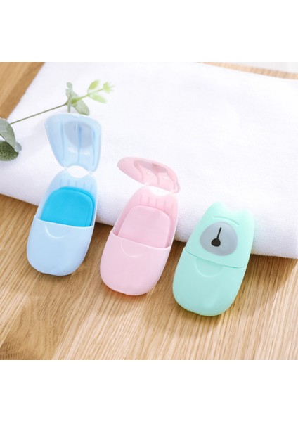 Yeşil Stil Kokulu Sabun Kağıt Kutusu Tek Kullanımlık Kolay Banyo Yıkama El Temizleme Sabunu Levha Seyahat Taşınabilir (Yurt Dışından) indirimleri