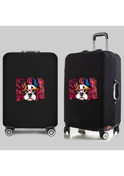 8DOG012 Style S Beden Inç Seyahat Aksesuarları Valiz Koruyucu Kılıf Seyahat Bagajı Elastik Valiz Toz Kapağı Yeni Köpek Baskıları (Yurt Dışından)
