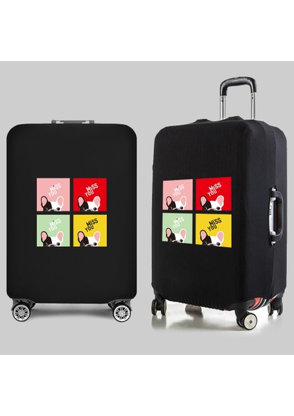 8DOG012 Style S Beden Inç Seyahat Aksesuarları Valiz Koruyucu Kılıf Seyahat Bagajı Elastik Valiz Toz Kapağı Yeni Köpek Baskıları (Yurt Dışından) indirimleri