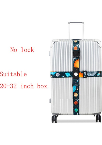 H1 Tarzı Kilit Yok 3 Haneli Şifreli Kilitli Bavul Çapraz Kemer Ayarlanabilir Seyahat Bavul Bandı Bavul Bavul Ipi Kayışları Seyahat Aksesuarı (Yurt Dışından)