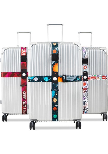 H1 Tarzı Kilit Yok 3 Haneli Şifreli Kilitli Bavul Çapraz Kemer Ayarlanabilir Seyahat Bavul Bandı Bavul Bavul Ipi Kayışları Seyahat Aksesuarı (Yurt Dışından) fırsatları