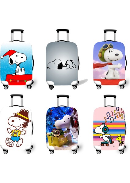 H Tarzı M Beden Elastik Bagaj Koruma Kılıfı Valiz Koruyucu Kapak Seyahat Aksesuarları Köpek Desen 3D - Valiz Koruyucu Kılıf Tekerlekli Çantalar Kapakları (Yurt Dışından) fırsatları