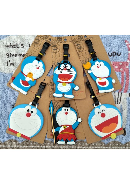 Kumral Tarzı Ivyye Doraemon Serisi Anime Seyahat Aksesuarları Bagaj Etiketi Valiz Kimlik Adres Taşınabilir Etiketler Tutucu Bagaj Etiketleri Yeni (Yurt Dışından)