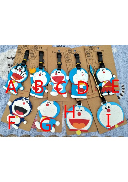 Kumral Tarzı Ivyye Doraemon Serisi Anime Seyahat Aksesuarları Bagaj Etiketi Valiz Kimlik Adres Taşınabilir Etiketler Tutucu Bagaj Etiketleri Yeni (Yurt Dışından)