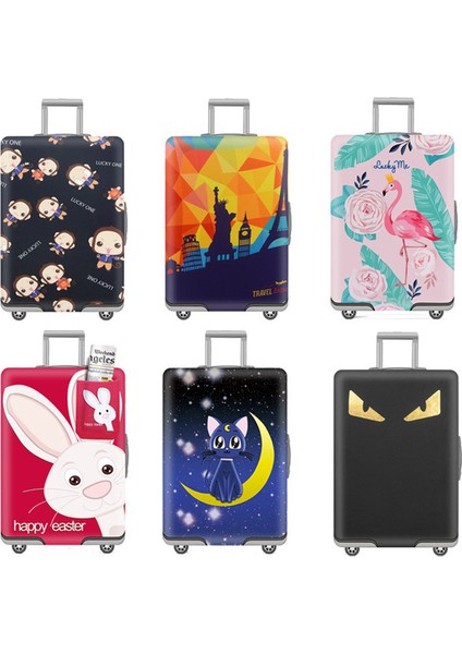 No.22 Tarzı S Beden Mosodo Valiz Kılıfı Bavul Koruyucu Kapak Seyahat Valizi Toz Kapağı Elastik Valiz Kalın Uygulayın - Valiz Koruma Kapağı (Yurt Dışından) modelleri