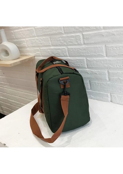 Mavi L Tarzı Özel Seyahat Çantası Kısa Gezi Hafta Sonu Spor Gym Duffel Çantası Su Geçirmez Ayakkabı Bölmesi El Omuz Çantası Baskılı Logo Fotoğraf (Yurt Dışından) modelleri