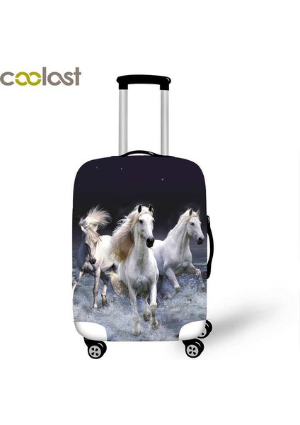 PXTM03 Stili L Beden Yüksek Esneklikte Baga Sarıcı Kılıf At Baskılı Seyahat Aksesuarları Için Inç Valiz Taşıyıcı Baga Kılıfı Bagaj Seti (Yurt Dışından) modelleri