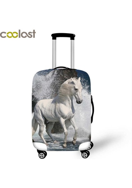 PXTM03 Stili L Beden Yüksek Esneklikte Baga Sarıcı Kılıf At Baskılı Seyahat Aksesuarları Için Inç Valiz Taşıyıcı Baga Kılıfı Bagaj Seti (Yurt Dışından) fırsatları