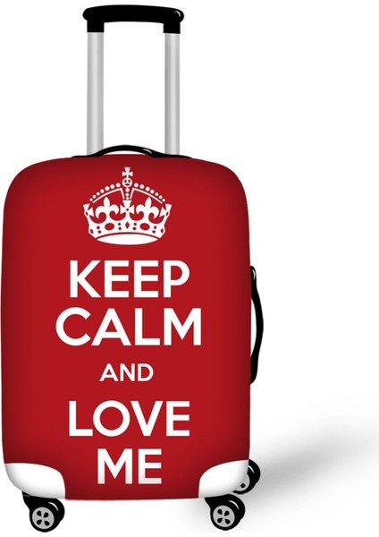 No.4 Tarzı S Beden Sakin Ol ve Devam Et Tasarım Baskılı Bavul Kılıfı Yüksek Elastik Kumaş Kapaklar Koruyucu Kapaklar Için (Yurt Dışından) fiyatları