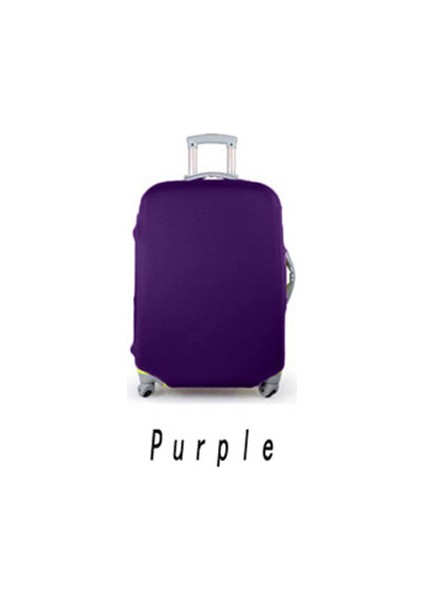 Mor Tarzı S Beden Yolculuk Valizi Kılıfı Elastik Bagaj Kılıfı Uygun Uitcase Kılıf Toz Kılıf Seyahat Aksesuarları (Yurt Dışından)