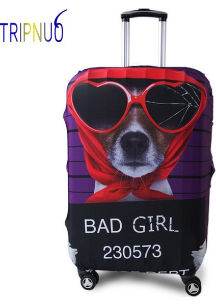 No.26 Tarzı S Beden Seyahat Elastik Koruyucu Köpek Kapaklı Valiz Koruyucu Kaplamalar Eklentisi Takım Elbise Kapakları Için Kırmızı Köpek Kapaklı Trıpnuo (Yurt Dışından) modelleri