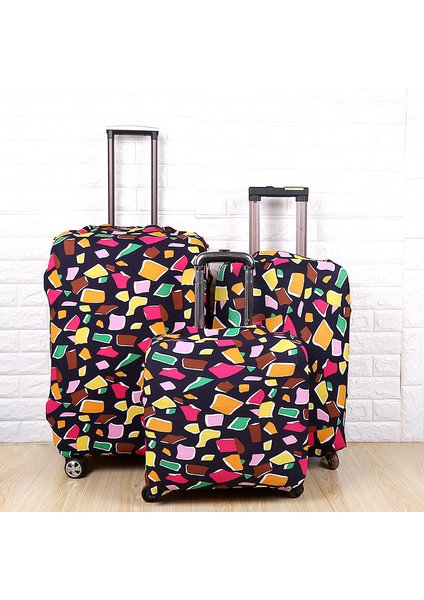 Dalga Stili L Beden Seyahat Bavul Kılıfı Koruyucu Kapak Tekerlekli Bavul Seyahat Bavul Toz Kapağı Seyahat Aksesuarları Uygula Sadece Kapak (Yurt Dışından) fırsatları