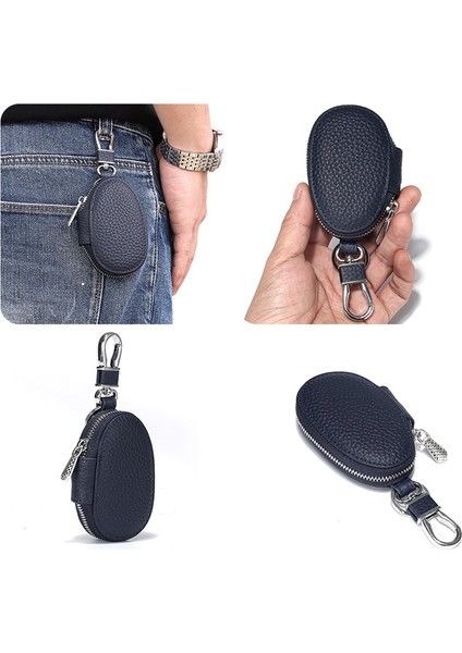 Bordo Tarzı Otomobil Anahtar Cüzdan Çanta Hakiki Deri Anahtarlık Ev Sahibi Araba Anahtarlık Kılıfı Cüzdan Anahtarlık Çanta Unisex Organizer Anahtar Kılıfı Cüzdan (Yurt Dışından)