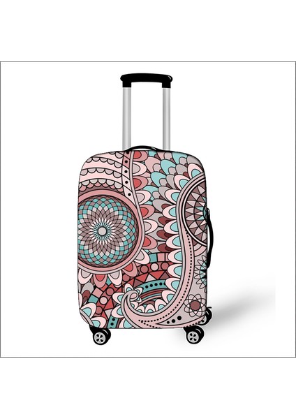 PXTMADALA17 Stili L Beden Mandala Çiçekli Baskılı Valiz Kılıfı Seyahat Aksesuarları Elastik Anti Toz Kadın Bavul Kılıfı Kapakları Için Yolculuk (Yurt Dışından)