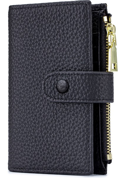 Mavi Stil Moda Hakiki Deri Anahtar Cüzdanları Unisex Çok Fonksiyonlu Anahtar Organizatörü Erkek Kart Anahtarlık Tutucu Kadın Ev Sahibi Para Cüzdanı (Yurt Dışından)