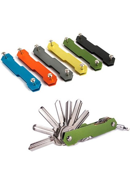Sarı Stil D0LF Açık Hava Edc Anahtar Organizatörü Klip Akıllı Tutucu Klasör Taşınabilir Alüminyum Esnek Çok (Yurt Dışından) fiyatları