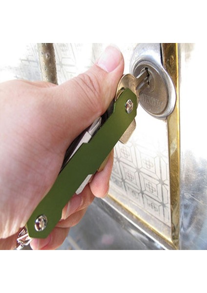 Sarı Stil D0LF Açık Hava Edc Anahtar Organizatörü Klip Akıllı Tutucu Klasör Taşınabilir Alüminyum Esnek Çok (Yurt Dışından) modelleri