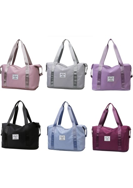 Mavi Stil Kadın Yama Fitness Seyahat Omuz Çantası Casual Bayan Çantaları Büyük Kapasiteli Bagaj Çantaları (Yurt Dışından) fırsatları