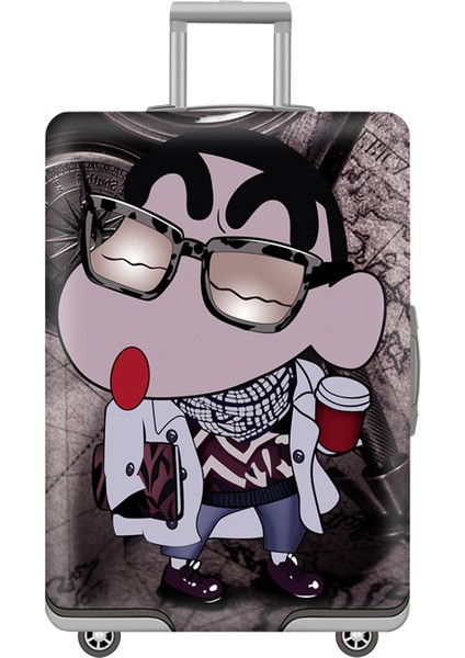 Kovboy Köpeği Stili L Beden Qehııe Seyahat Esneklikli Bagaj Kılıfı Karikatür Köpek Toz Kılıfı Kowboylar Bavul Koruyucu Kılıf Bavul Kapağı (Yurt Dışından) indirimleri