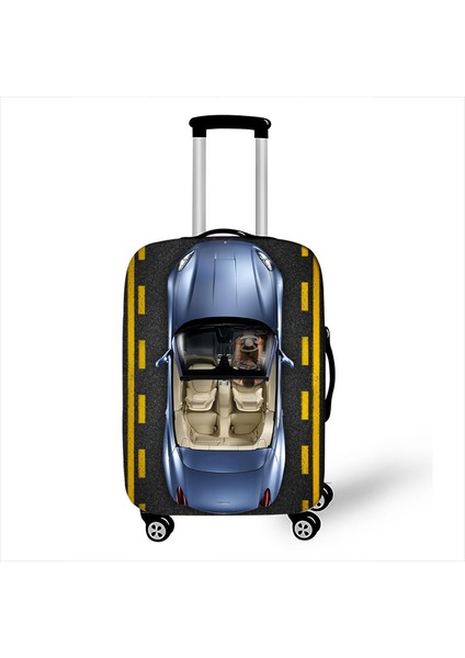 PXTCAR03 Stili Xl Beden Seyahat Için Moda Araba Uçak Baskılı Bavul Kılıfı Anti-Toz Valiz Koruyucu Kapak Bagaj Trolley Kılıf Kapağı (Yurt Dışından)