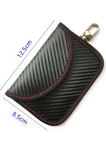 Siyah Stil Faraday Anahtar Çantaları Rfıd Sinyal Engelleyici Koruyucu Kart Fob Sinyal Kalkanlı Kılıf Anahtarsız Giriş Araba Gizlilik Koruma BAG1066 (Yurt Dışından)