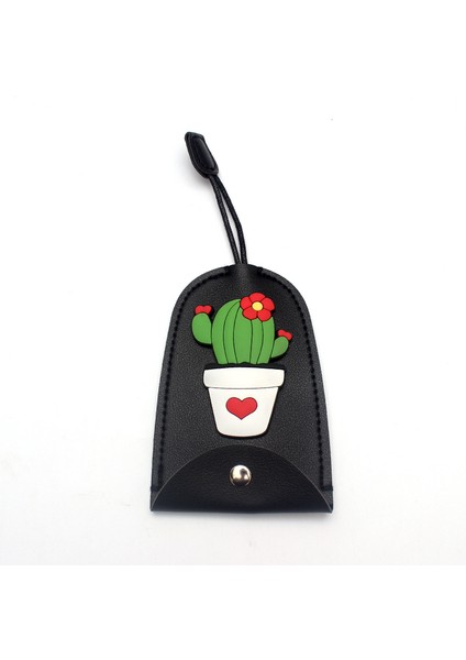 No.3 Tarzı Güzel Çiçekler Kaktüs Çekme Tipi Anahtar Çantası Pu Deri Anahtar Cüzdanları Ev Sahipleri Araba Anahtar Tutucu Kılıfı Yeni Deri Anahtarlık Pochette (Yurt Dışından)