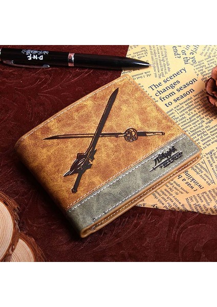 Sao Stili Anime Uzumakuden Kurama Cüzdan Kyuubi Bozukluk Cebi Erkek Cüzdan Kahverengi Cüzdan (Yurt Dışından)