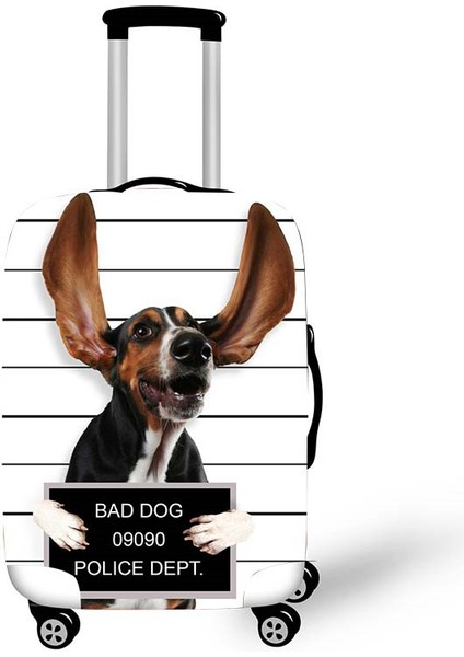 PXTDOG10 Stili L Beden Fransız Bulldog Bavulu Koruyucu Kılıf Seyahat Aksesuarları Inch Boston Terrier Bavul Kılıfı (Yurt Dışından)